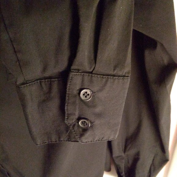 Stretch Poplin Button-Front Blouse - Picture 5 of 7
